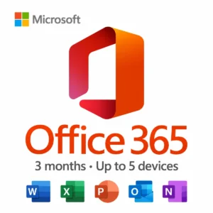 Office 365 สิทธิ์ใช้งาน 3 เดือน สูงสุด 5 อุปกรณ์