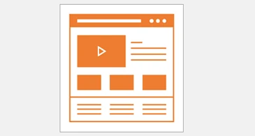 ตัวอย่าง Wireframe ของหน้าเว็บจากเอกสาร Visio 2019