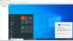 ตัวอย่างหน้าต่างเครื่องเสมือน VMware Workstation