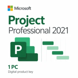 Microsoft Project Professional 2021 คีย์ดิจิทัล สำหรับ 1 PC