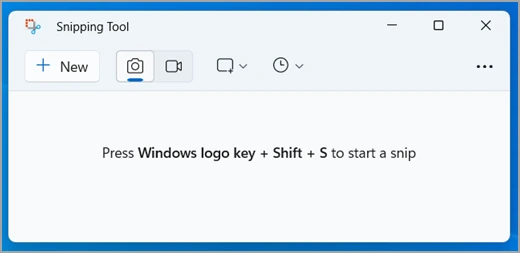 หน้าต่าง Snipping Tool บน Windows 11